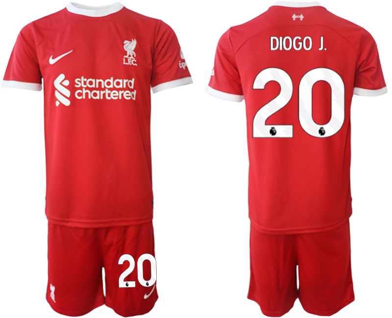 Men 2023-2024 Club Liverpool home red #20 Soccer Jersey